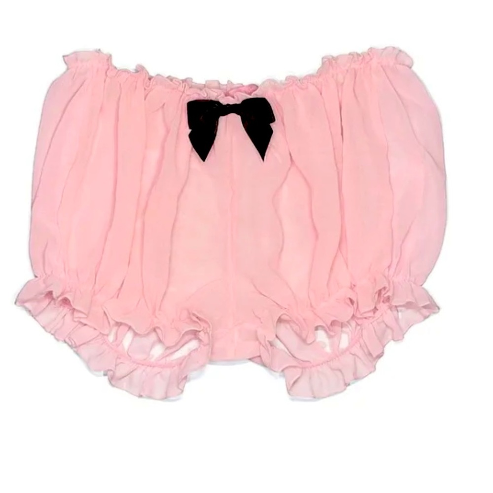 Sugar Thrillz Pink Ruffle Pajama Shorts